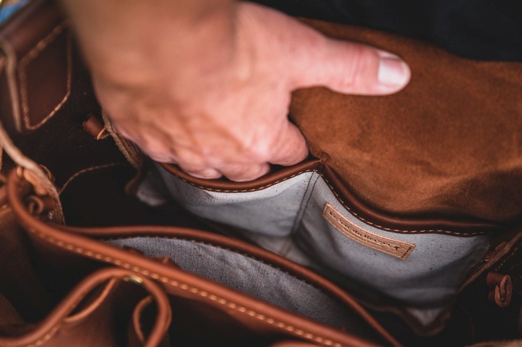Sac en cuir français